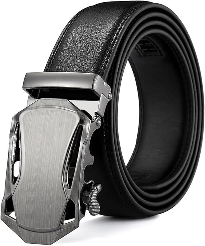 Cinto De Diseño. Cuero Doble, Ajuste perfecto, hebilla automática..