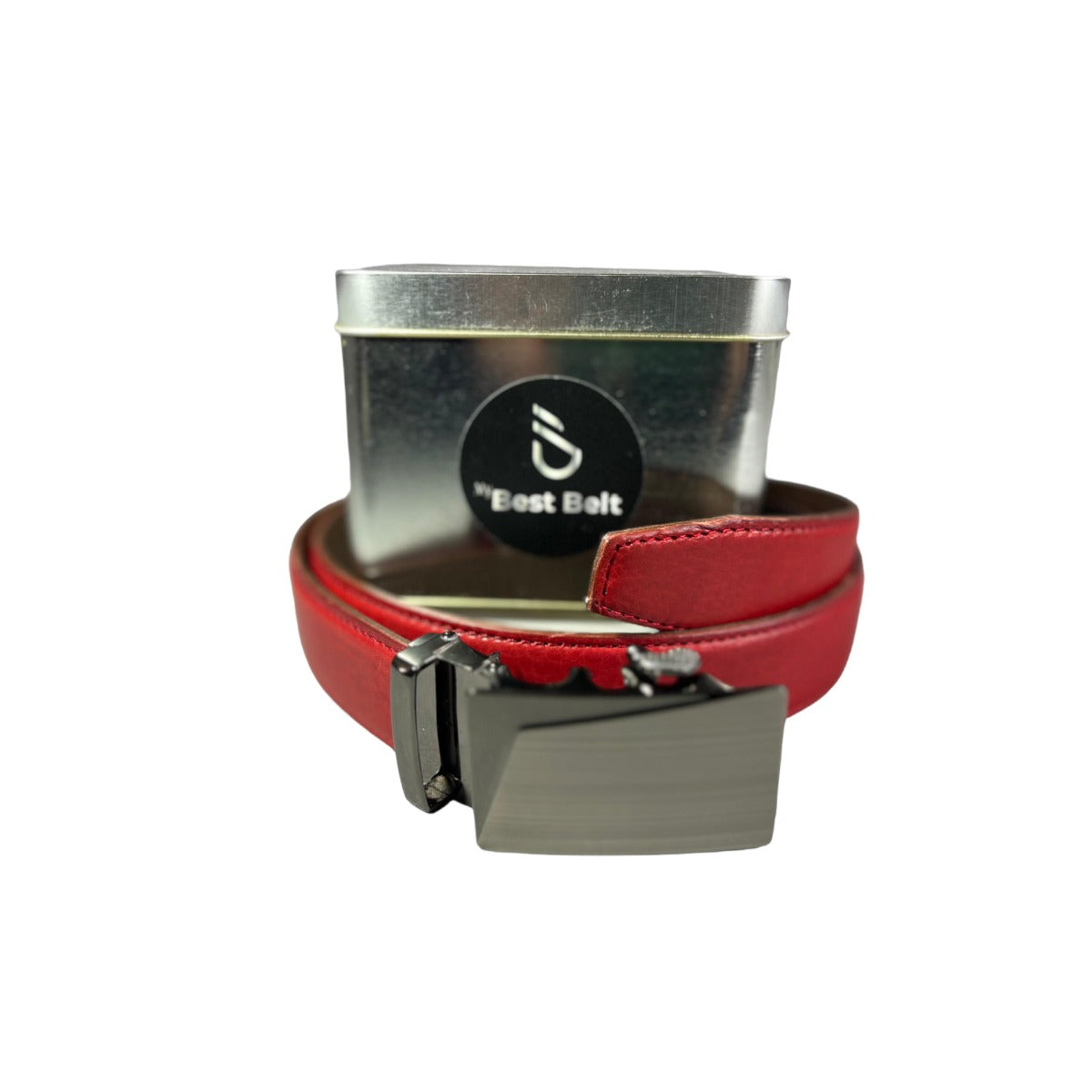 Cinto De Diseño. Cuero Doble, Ajuste perfecto, hebilla automática