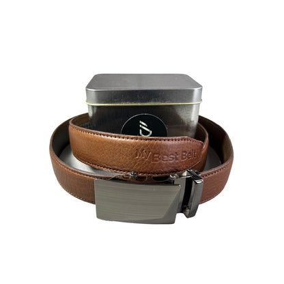 Cinto De Diseño. Cuero Doble, Ajuste perfecto, hebilla automática