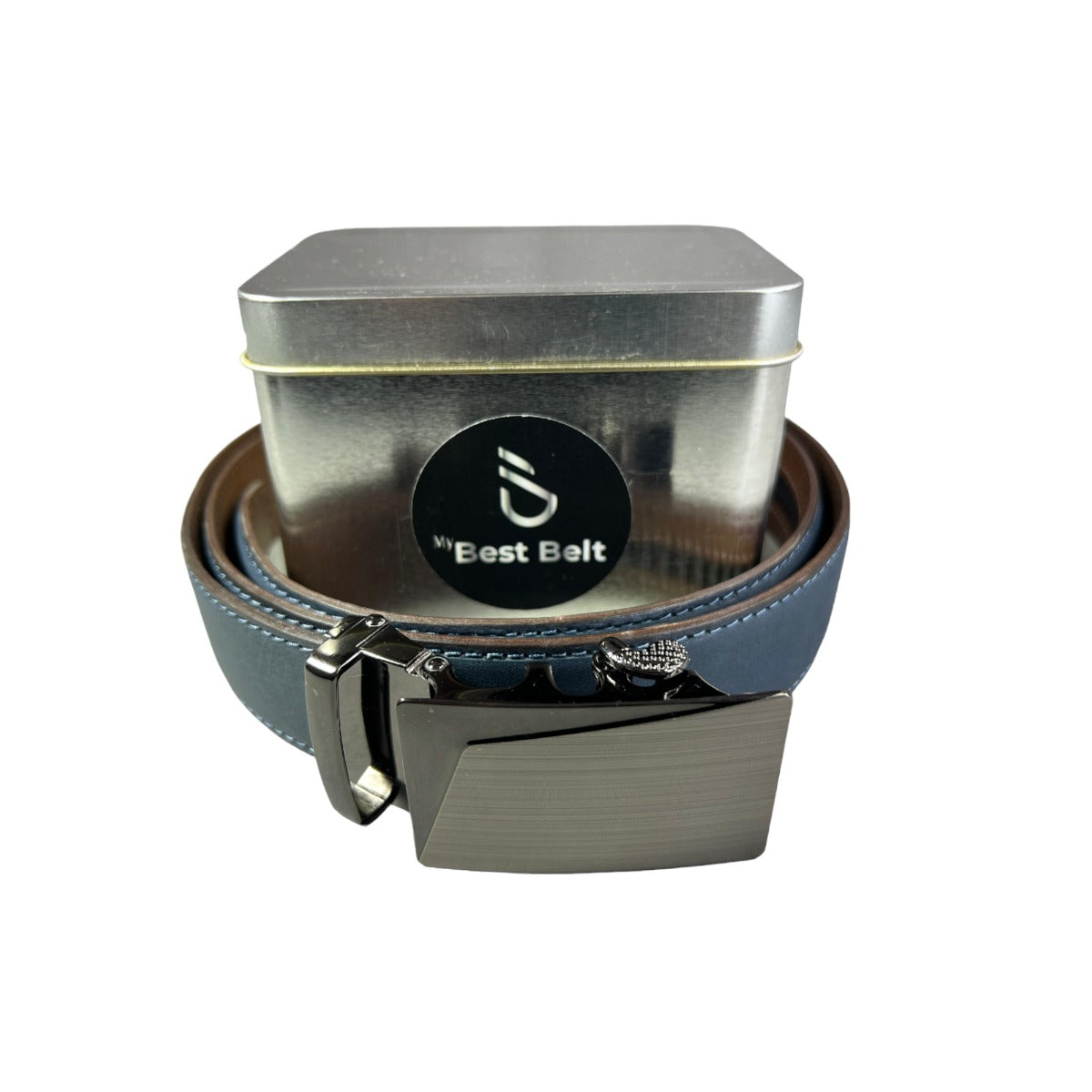 Cinto De Diseño. Cuero Doble, Ajuste perfecto, hebilla automática