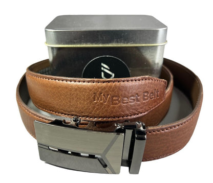 Cinto De Diseño. Cuero Doble, Ajuste perfecto, hebilla automática .