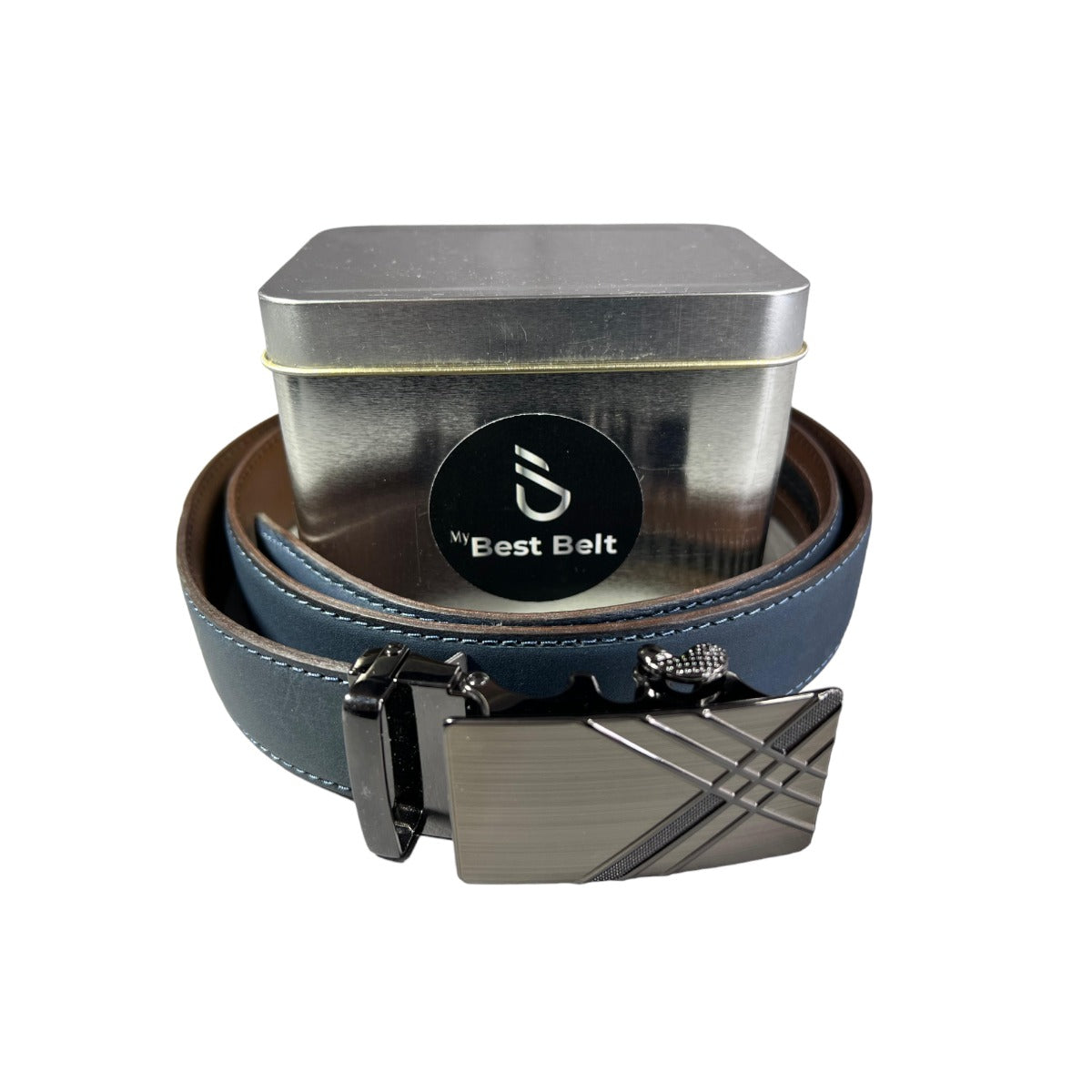 Cinto De Diseño. Cuero Doble, Ajuste perfecto, hebilla automática.