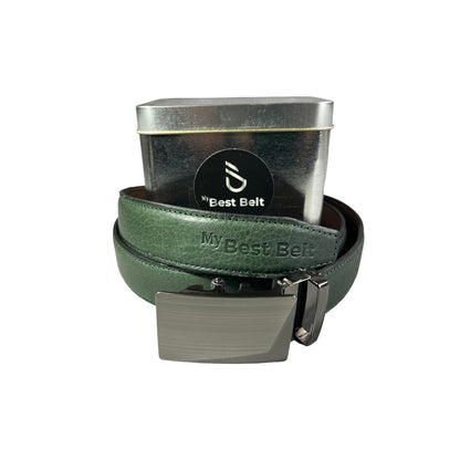 Cinto De Diseño. Cuero Doble, Ajuste perfecto, hebilla automática