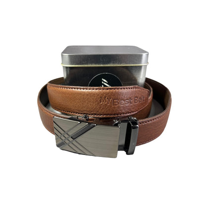 Cinto De Diseño. Cuero Doble, Ajuste perfecto, hebilla automática.