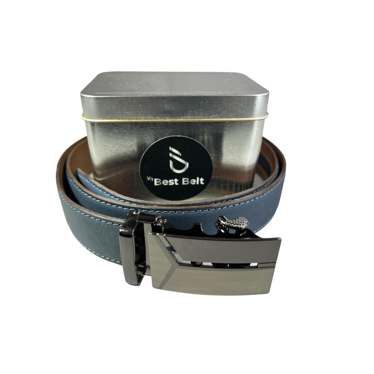 Cinto De Diseño. Cuero Doble, Ajuste perfecto, hebilla automática .