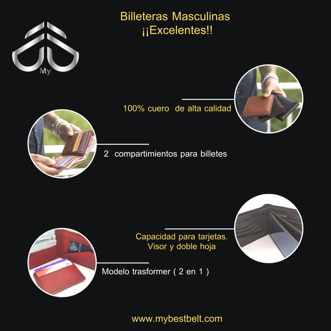 Billetera de cuero My Best Belt