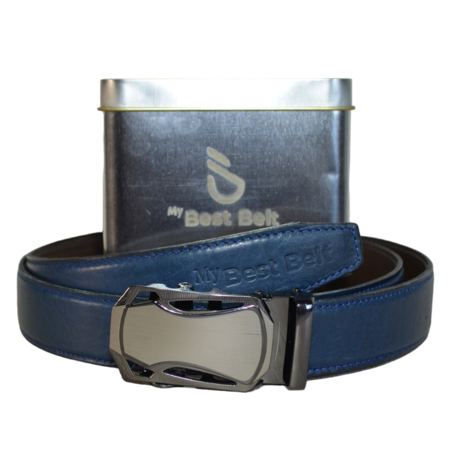 Cinto De Diseño. Cuero Doble, Ajuste perfecto, hebilla automática..