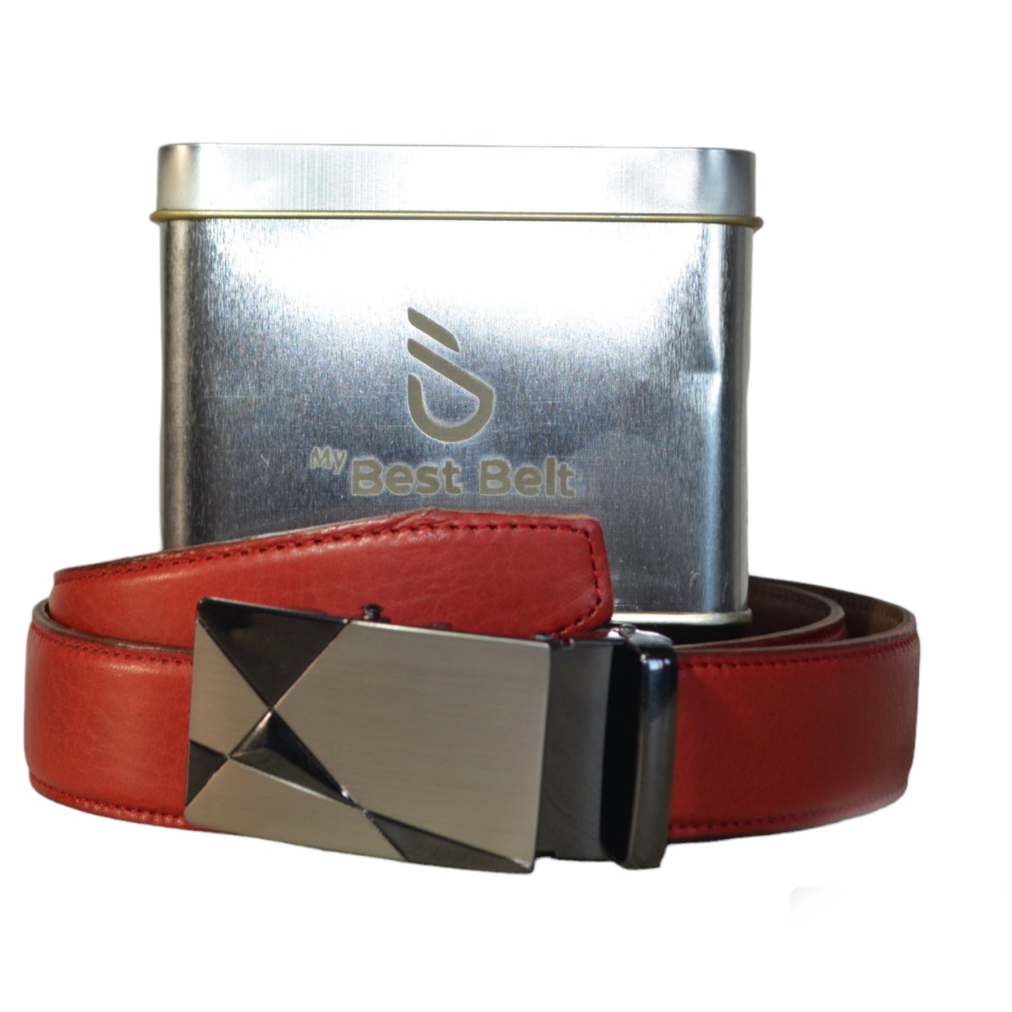 Cinto y  Diseño. Cuero Doble, Ajuste perfecto, hebilla automática